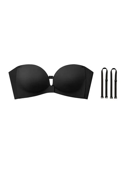 Women's Strapless Front Closure Push-Up Bra